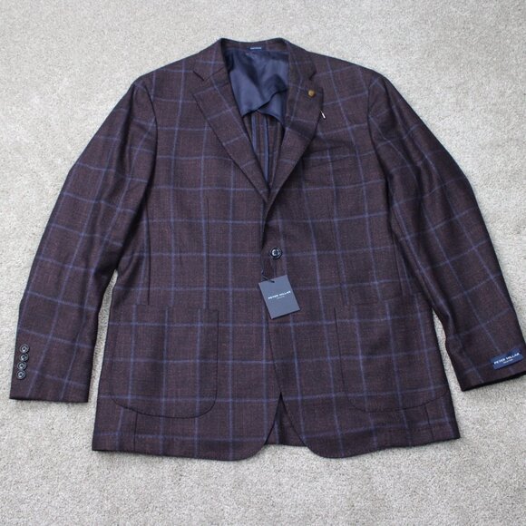 Peter Millar Blazer Mens 44R Purple (Rubi) Wool/Silk/Cashmere Sports Jacket - Picture 1 of 16